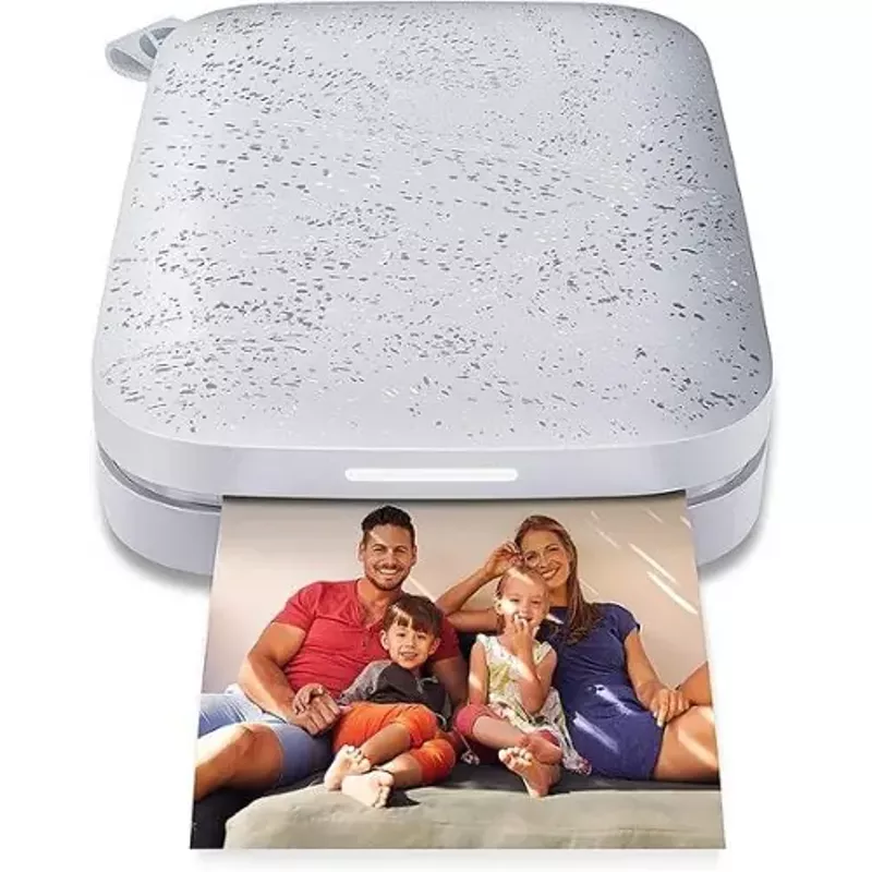 HP - Sprocket Portable 2" x 3" Instant Photo Printer, Prints From iOS or Android Devices - Luna Pearl
