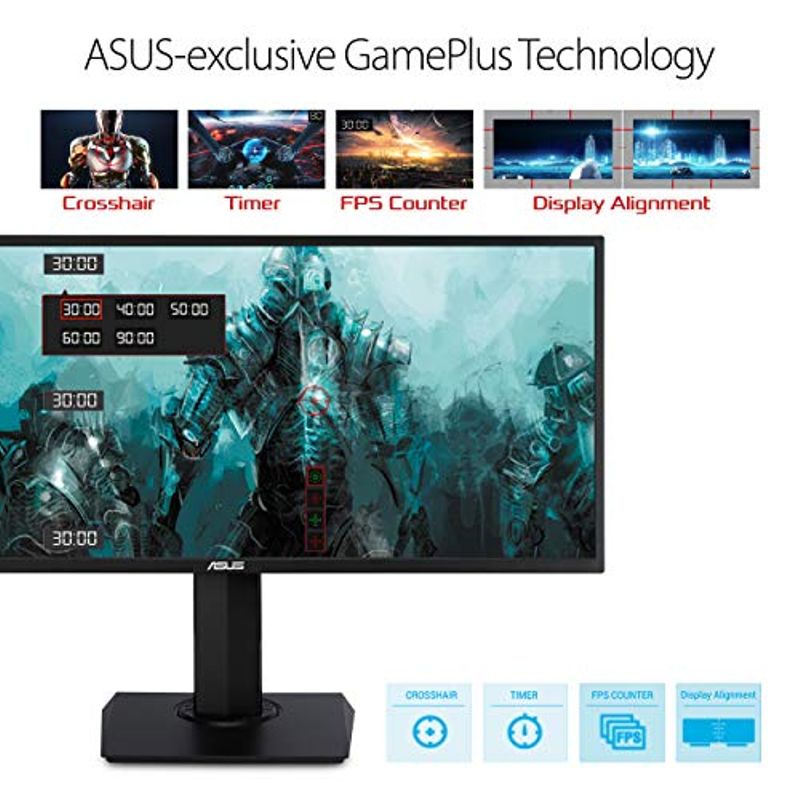 ASUS VP348QGL 34" 21:9 UWQHD VA HDR LCD Gaming Monitor with Adaptive-Sync/FreeSync & Built-In Speakers