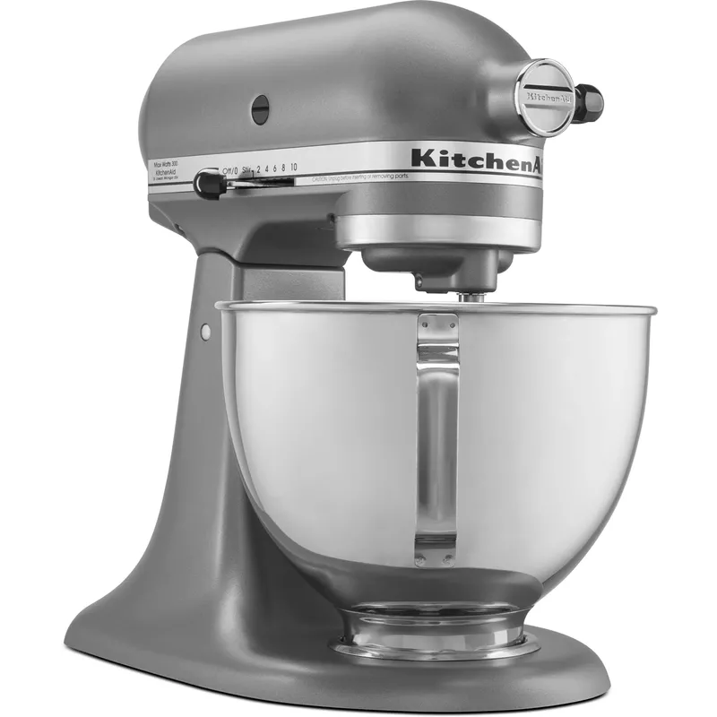 KitchenAid Deluxe 4.5-Quart Tilt-Head Stand Mixer in Silver