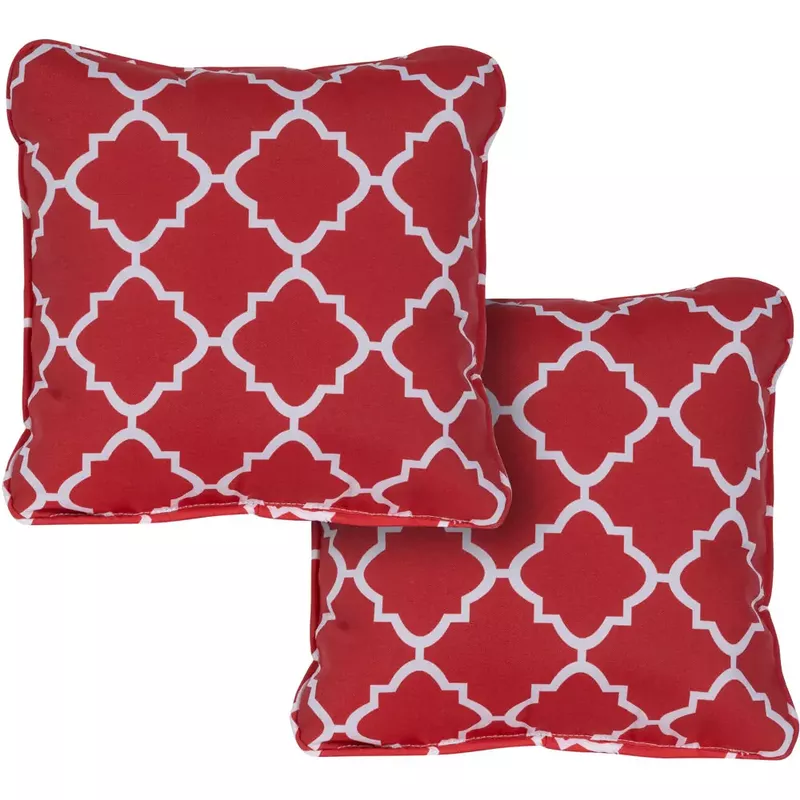 Hanover Toss Pillow Lattice Pattern Set of 2