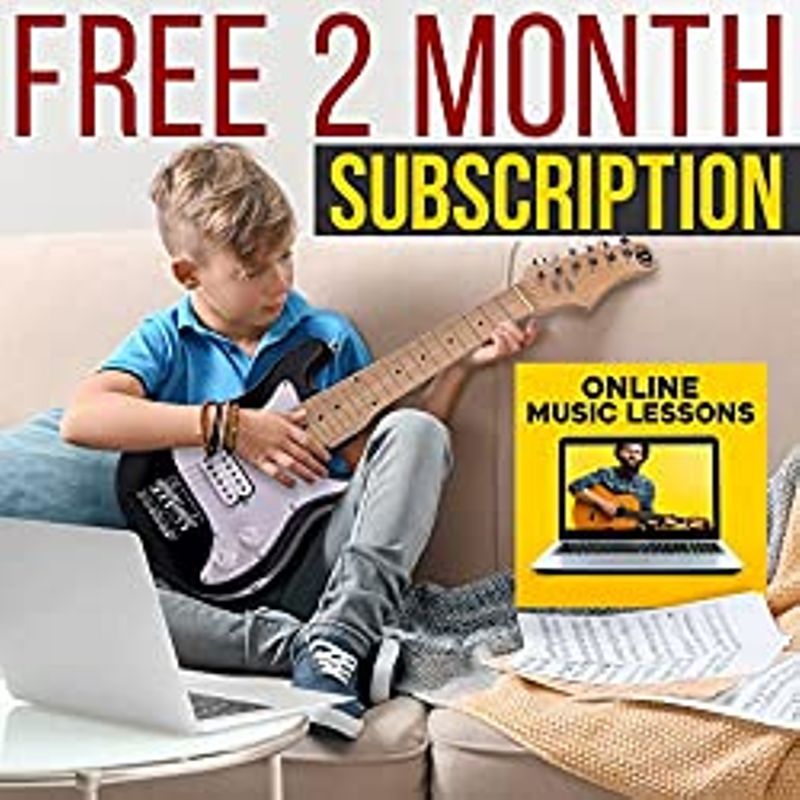 Kids 30 Electric Guitar and Amp Kit, Mini Strat Set With 10W Amplifier and Accessories Pack For Junior Ages, Beginner Youth, Small...