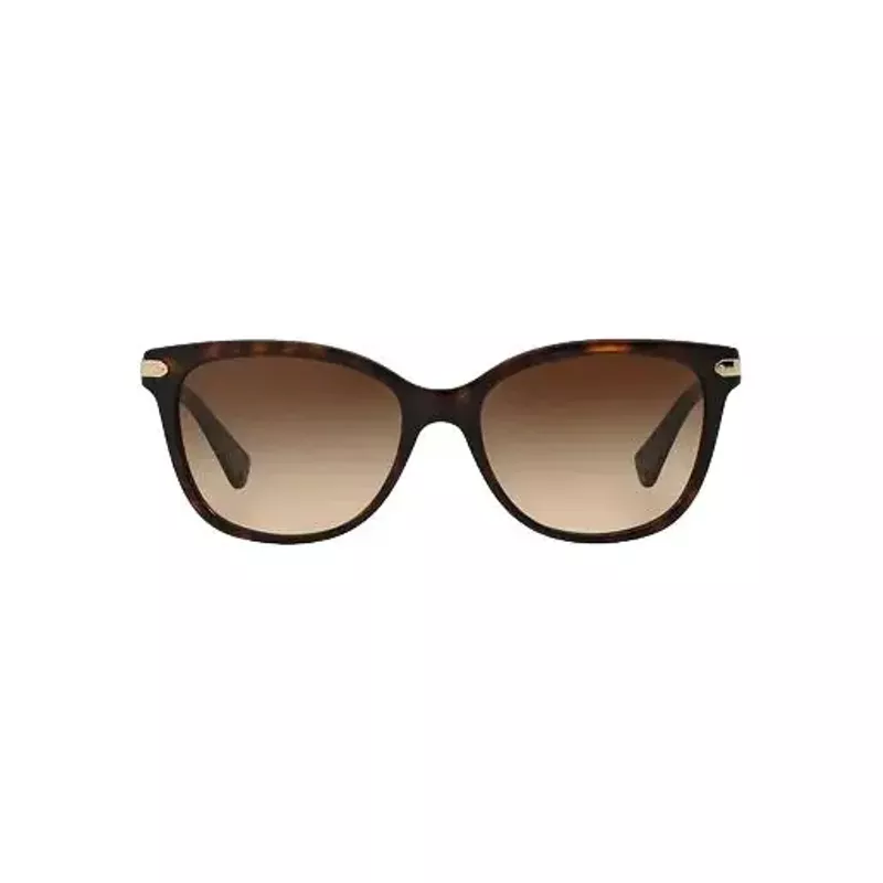 Coach L109 Sunglasses (HC8132-529113, Dark Tortoise/Dark Brown Gradient)