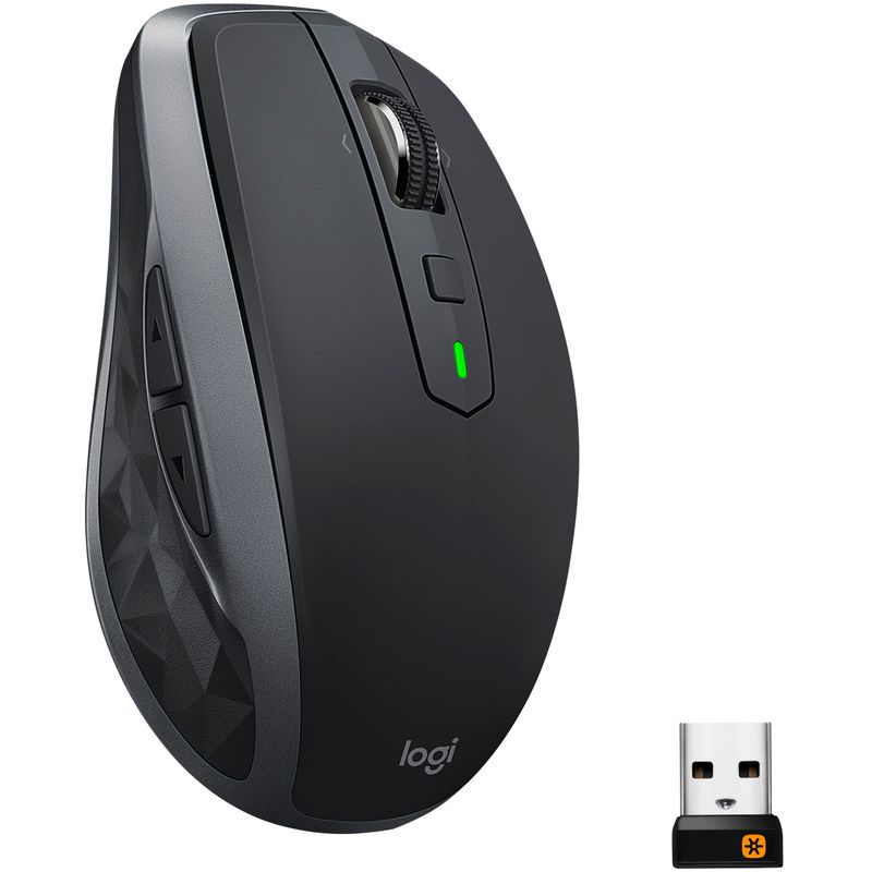 Front Zoom. Logitech - MX Anywhere 2S Wireless Laser Mouse - Black