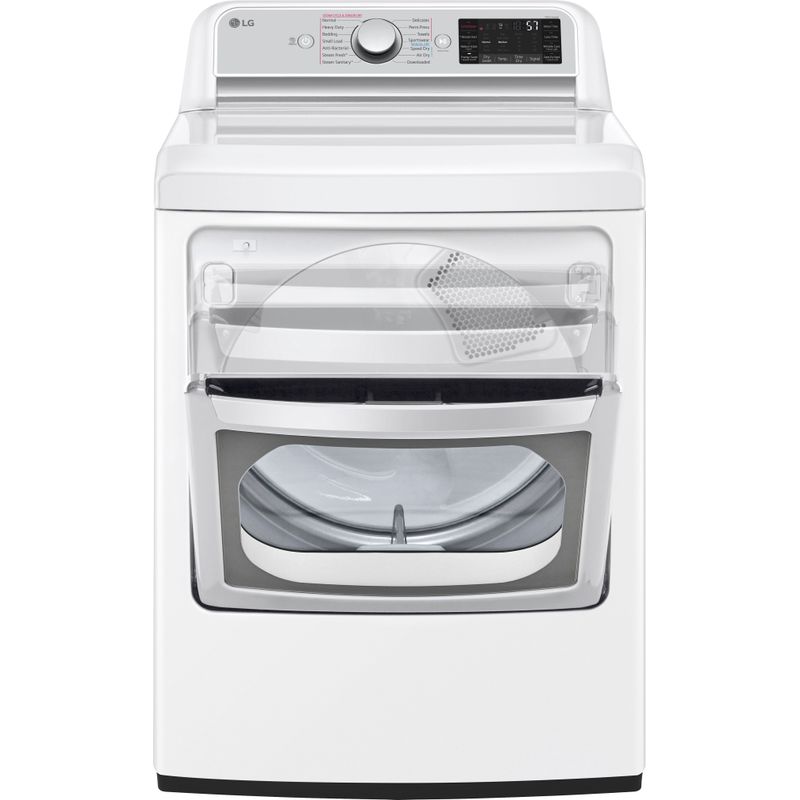 Alt View Zoom 12. LG - 7.3 Cu. Ft. Smart Gas Dryer with Steam and Sensor Dry - White