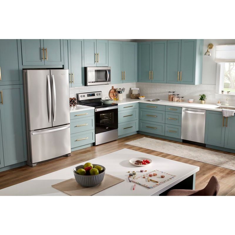 Alt View Zoom 21. Whirlpool - 5.3 Cu. Ft. Freestanding Electric Convection Range with Air Fry - Stainless Steel