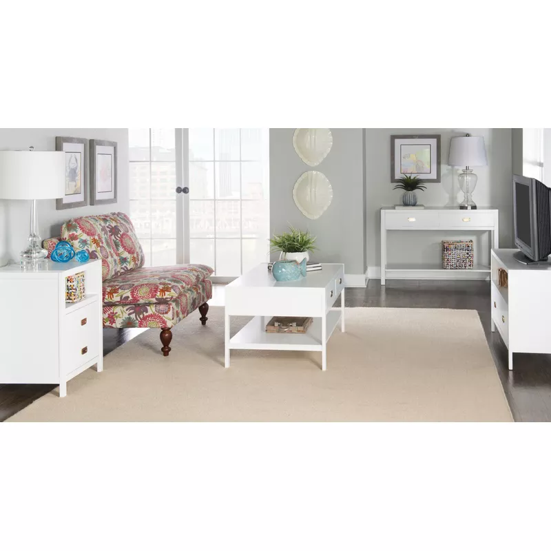 Pervis End Table White