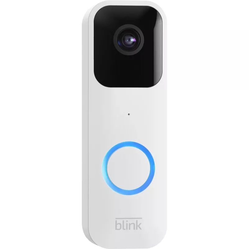 Blink - Smart Wifi Video Doorbell – Wired/Battery Operated with Sync Module 2 - White