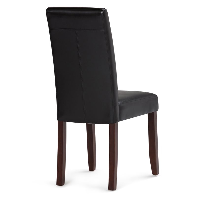 WYNDENHALL Normandy Contemporary Parson Dining Chair (Set of 2) - 18.1"w x 18.5" d x 39.4" h - Distressed Black