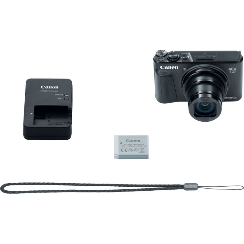 Alt View Zoom 13. Canon - PowerShot SX740 HS 20.3-Megapixel Digital Camera - Black