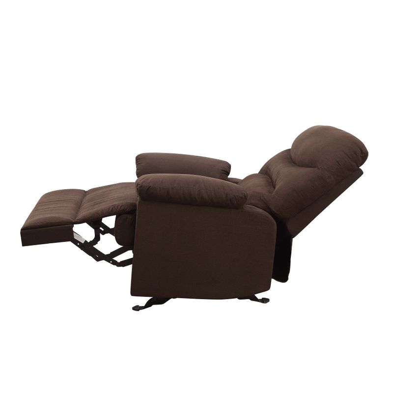 Foldable Recliner in Chocolate Microfiber Color - Chocolate Microfiber Color