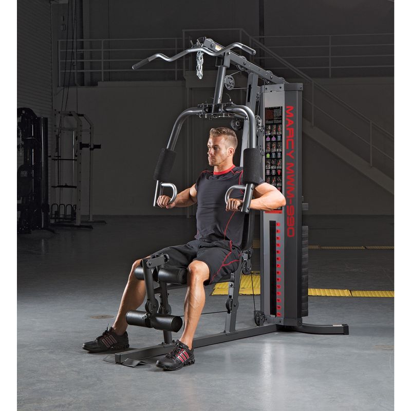 Marcy - 150-pound Stack Home Gym - Black, Red