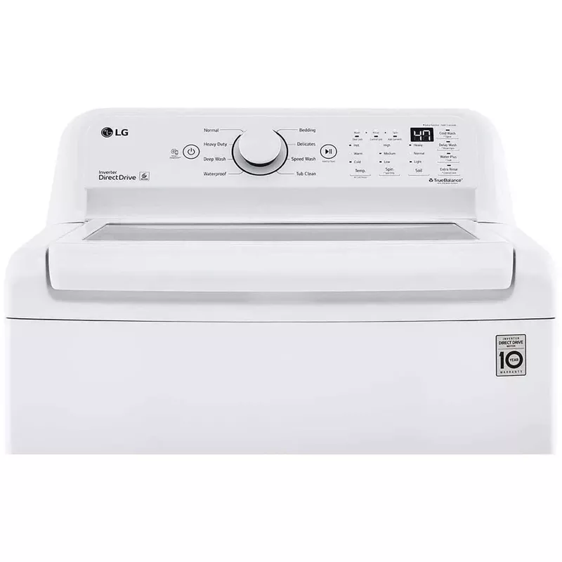 LG - 4.5 Cu. Ft. Smart Top Load Washer with Vibration Reduction and TurboDrum Technology - White