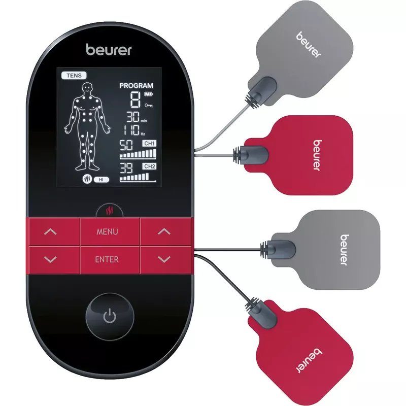 Beurer - Digital TENS Device w/ Heat - Black