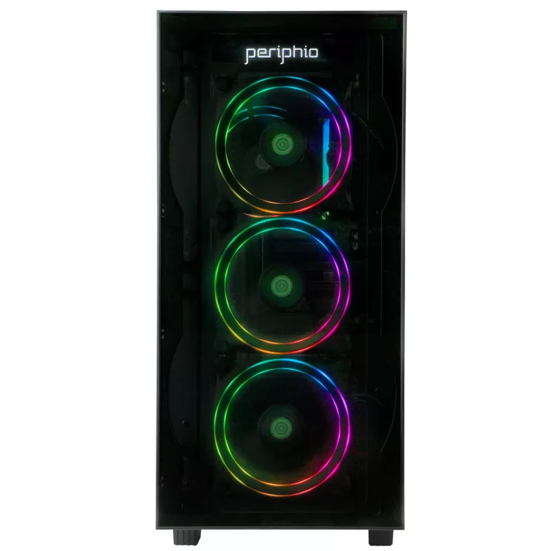 Periphio Terra Gaming PC Computer ,  AMD Ryzen 5 5600G ,  Radeon Vega 7 Graphics ,  1TB Solid State (SSD) ,  16GB DDR4 RAM ,  Windows 11 ,  RGB Elite 4-in-1 Gaming Bundle