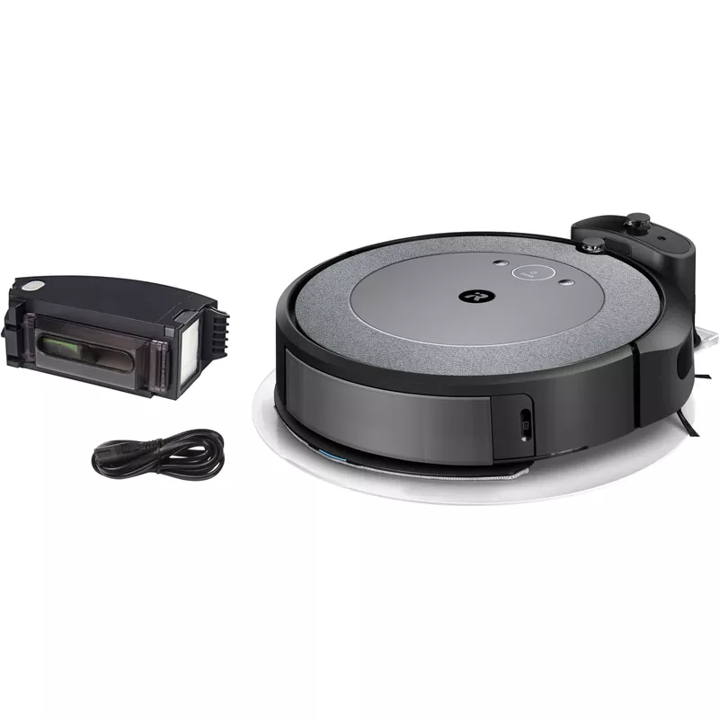 iRobot - Roomba Combo i5 Robot Vacuum and Mop - Woven Neutral