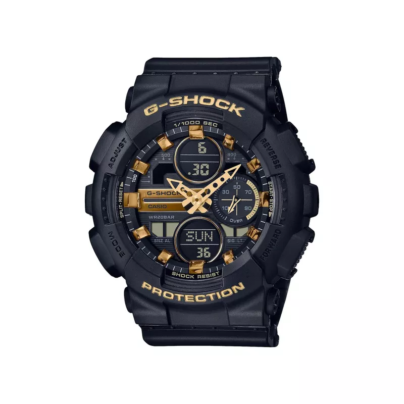 G-Shock - Ladies Compact G-Shock Ana-Digi Watch Black & Gold