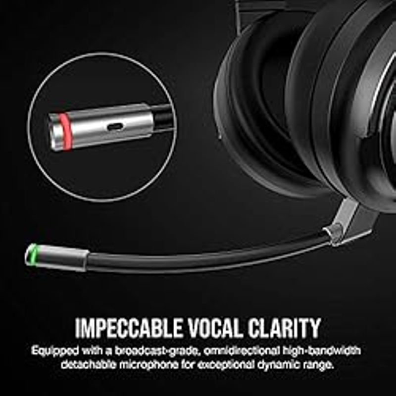 Corsair Virtuoso RGB Wireless Gaming Headset - High-Fidelity 7.1 Surround Sound w/Broadcast Quality Microphone - Memory Foam Earcups - 20...