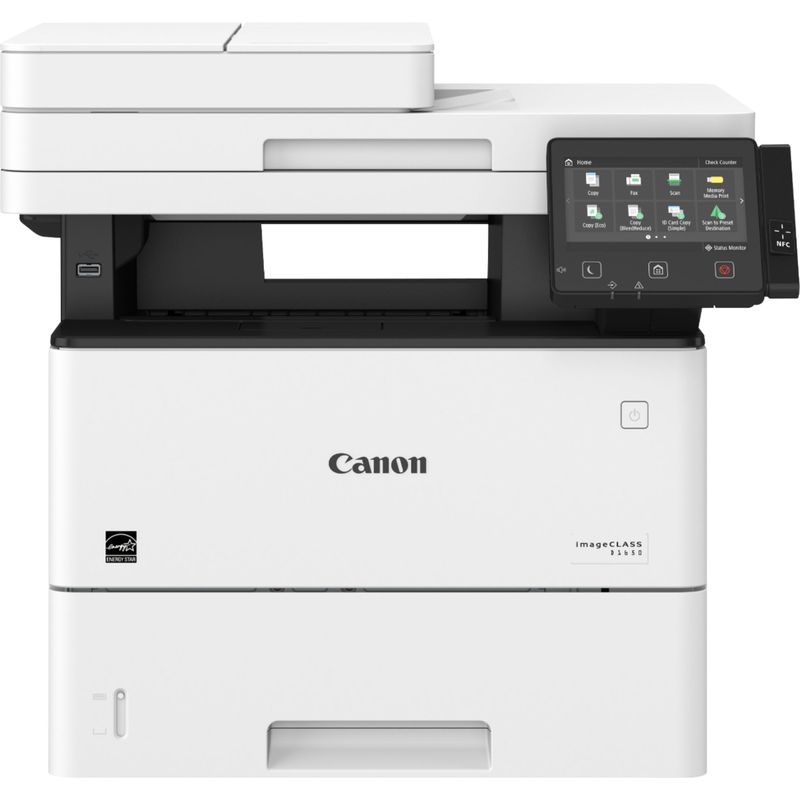 Front Zoom. Canon - imageCLASS D1650 Wireless Black-and-White All-In-One Laser Printer - White