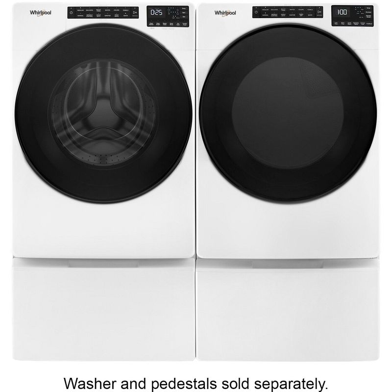 Alt View Zoom 16. Whirlpool - 7.4 Cu. Ft. Stackable Electric Dryer with Wrinkle Shield - White
