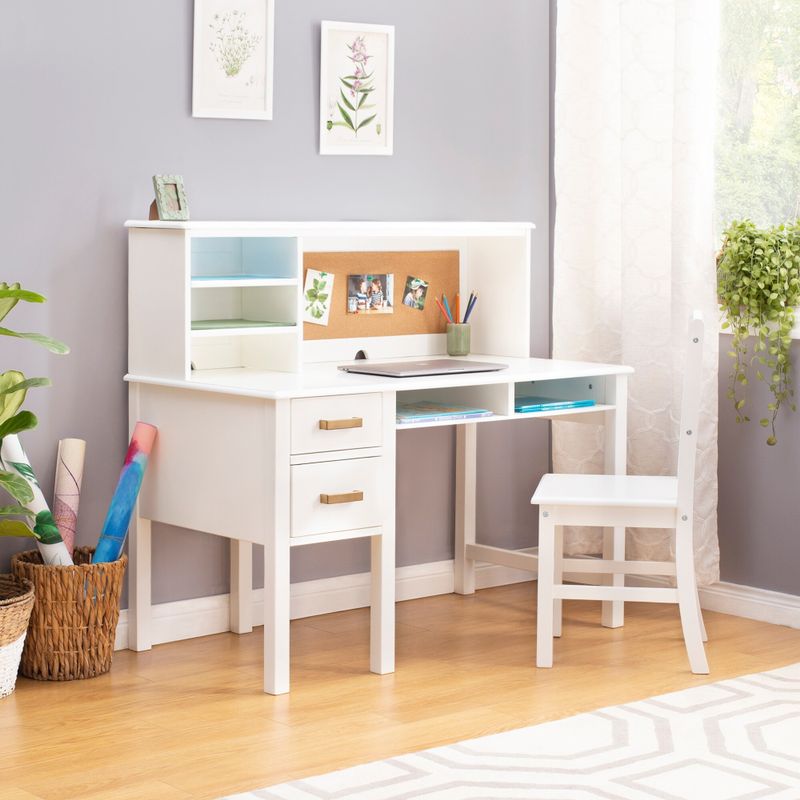 Guidecraft Kid's Taiga Desk and Hutch - Blue