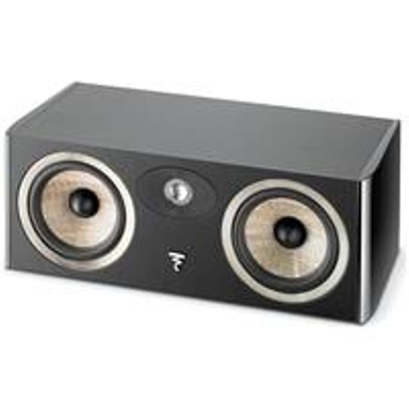 Focal Aria CC900 2-Way Bass Reflex Center Channel Speaker, Black Piano Lacquer, Single