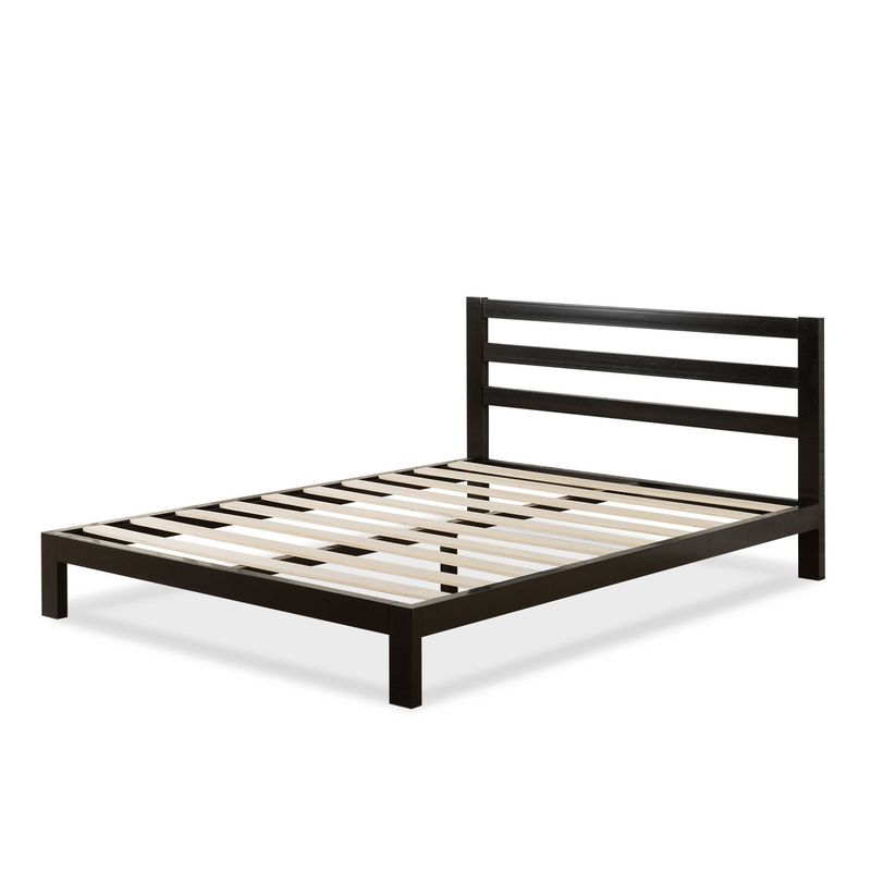 Priage 2000H Twin-size Black Steel Platform Bed Frame with Headboard - Twin