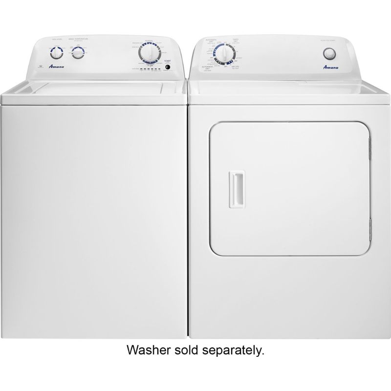 Alt View Zoom 13. Amana - 6.5 Cu. Ft. Electric Dryer with Automatic Dryness Control - White