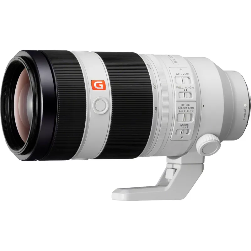 Sony - FE 100-400mm f/4.5-5.6 GM OSS Super Telephoto Zoom Lens for Sony E-mount Cameras - White