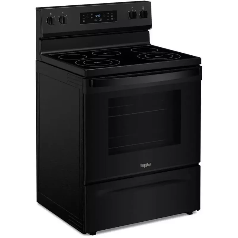 Whirlpool 5.3 Cu. Ft. Black Electric Range with Cooktop