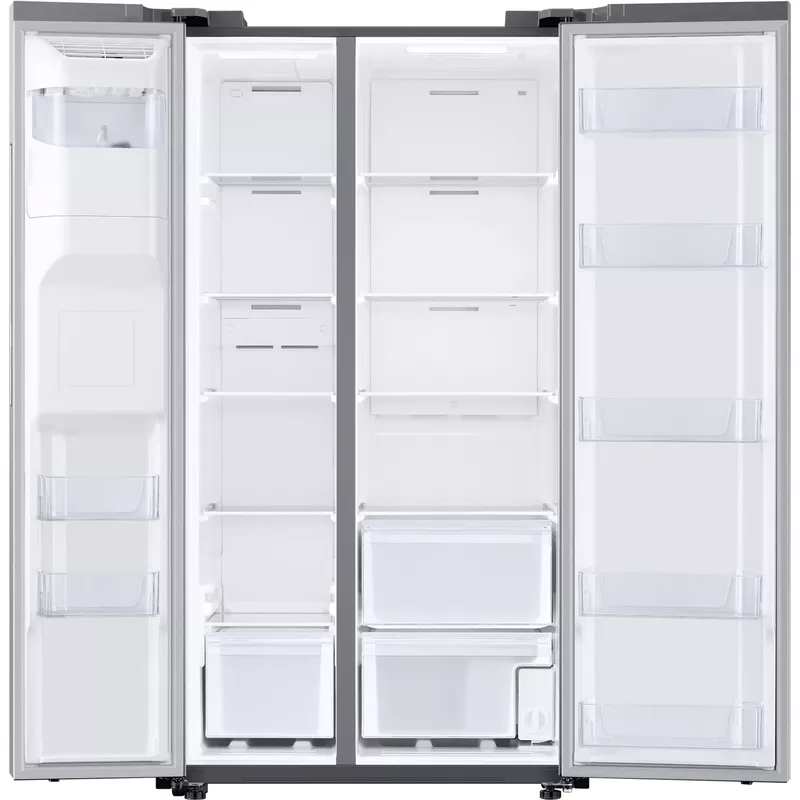 Samsung - 27.4 Cu. Ft. Side-by-Side Refrigerator - Stainless steel