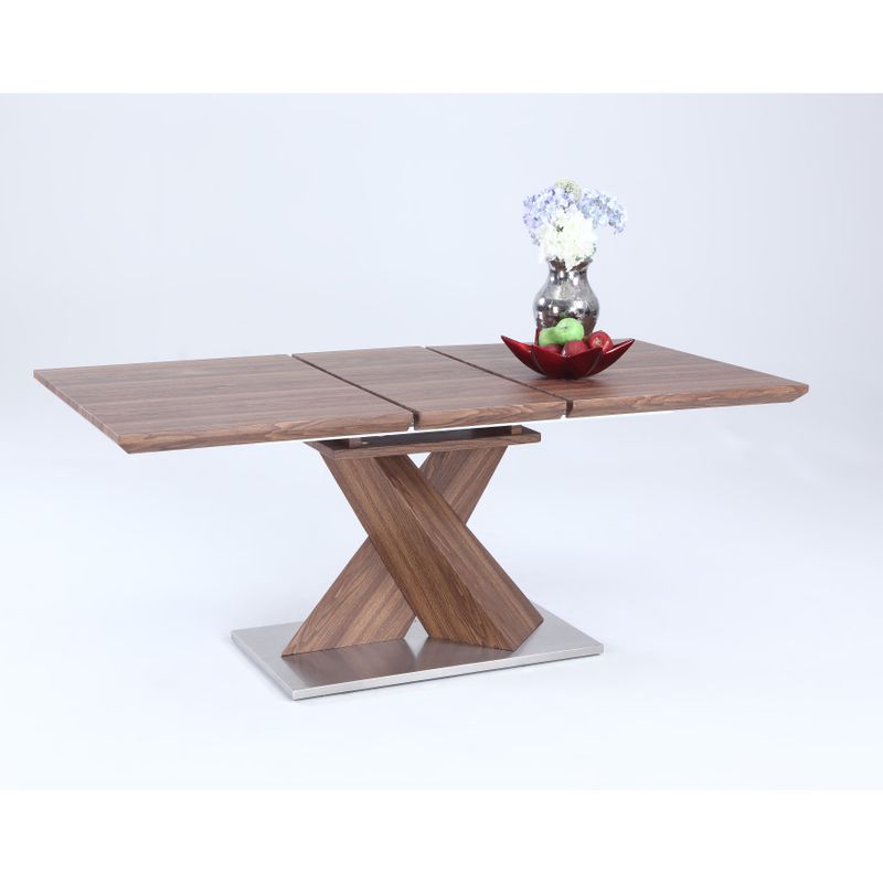 Christopher Knight Home Bethal Chrome-finished Metal and Wood Dining Table - Bethal Table