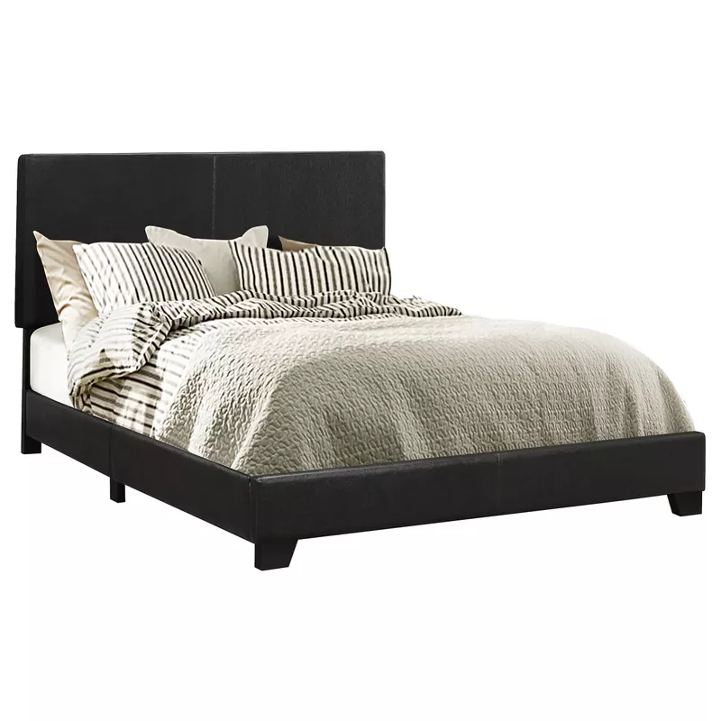 Dorian Upholstered Queen Bed Black