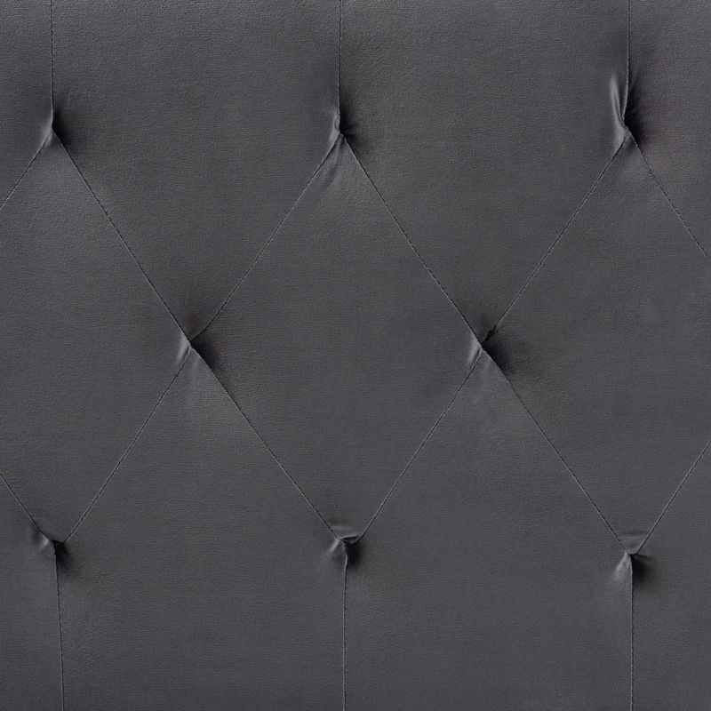 Felix Modern and Contemporary Velvet Upholstered Headboard-Grey - King