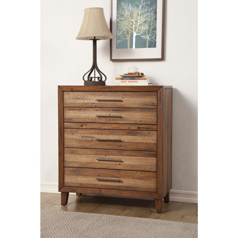Origins Trinidad 5-drawer Wood Chest with pull-out Desktop - Origins Trinidad 6 Drawer Chest