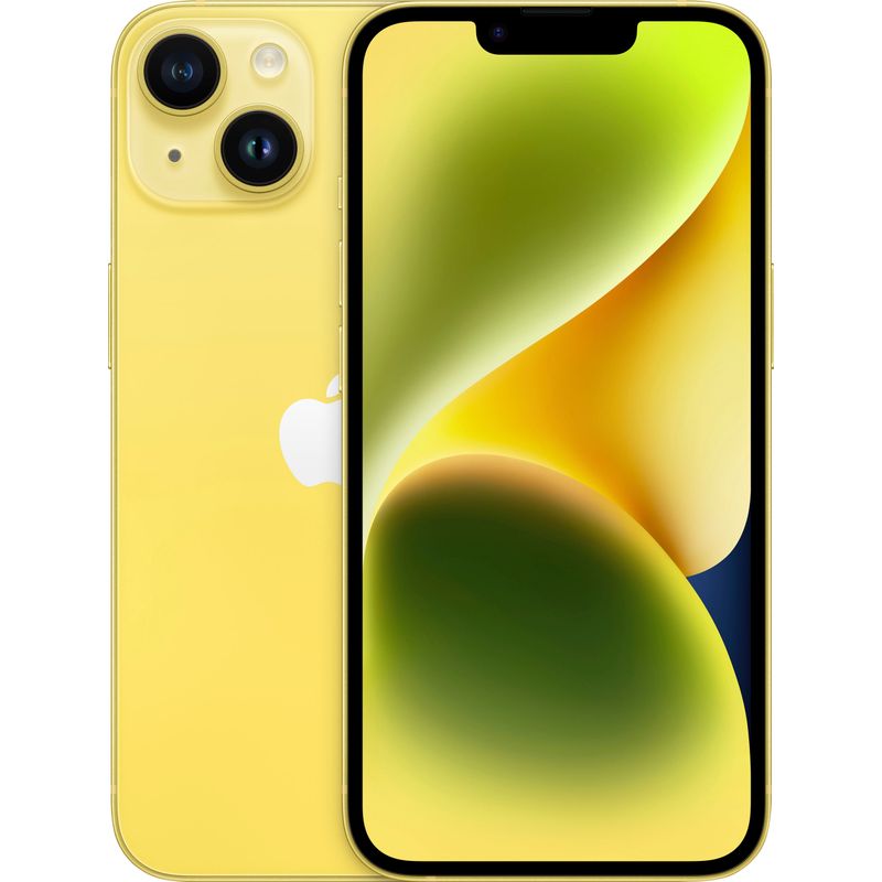 Front Zoom. Apple - iPhone 14 128GB - Yellow (AT&T)