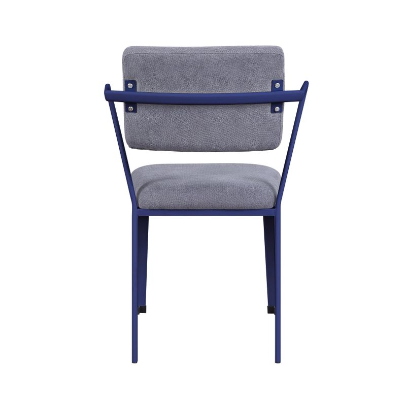 ACME Cargo Chair in Gray Fabric & Blue - Blue