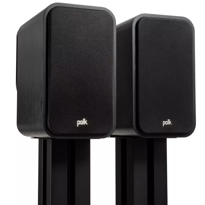 Polk Audio Signature Elite ES20 High-Resolution Large Bookshelf Loudspeaker, Black, Pair