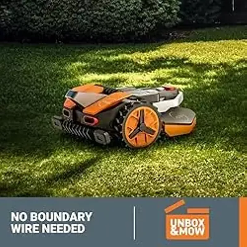 Rent to own Worx 20V Landroid Vision Robot Lawn Mower, Wire Free Setup