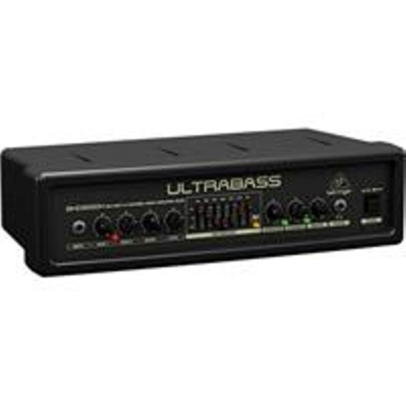 Behringer Ultrabass BXD3000H Ultra Lightweight 300W 2-Channel Bass Amplifier Head with FBQ Spectrum Analyzer, 100kOhms Power Amp...