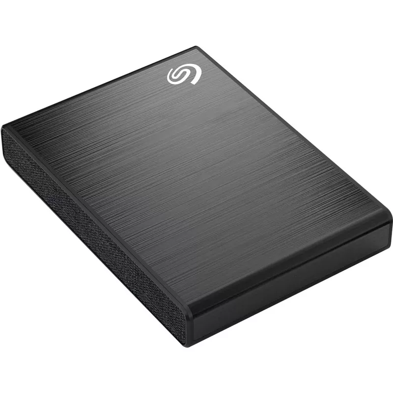 Seagate One Touch 500GB USB 3.2 Gen 2 External SSD, Black