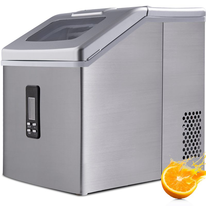 Nestfair Portable Countertop Ice Maker Machine - Silver