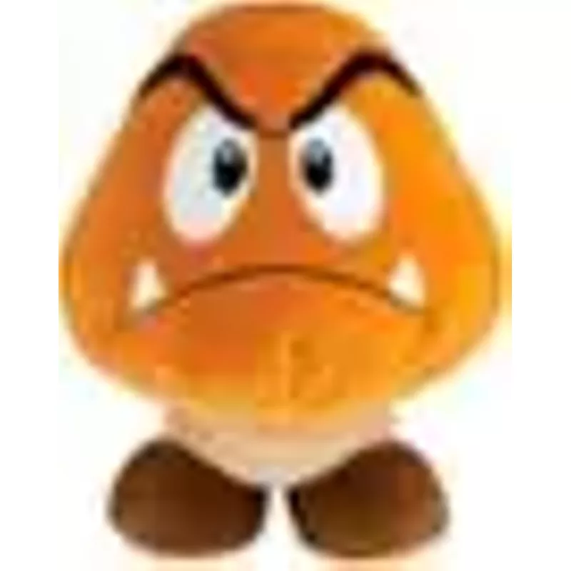 TOMY - Club Mocchi-Mocchi- Super Mario Goomba Mega 15 inch Plush Stuffed Toy - Multicolor