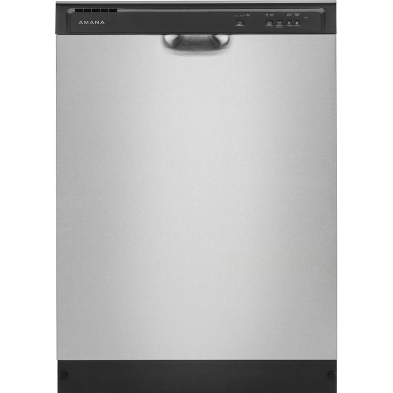 Front Zoom. Amana - Front Control Built-In Dishwasher with Triple Filter Wash and 59 dBa - Stainless steel