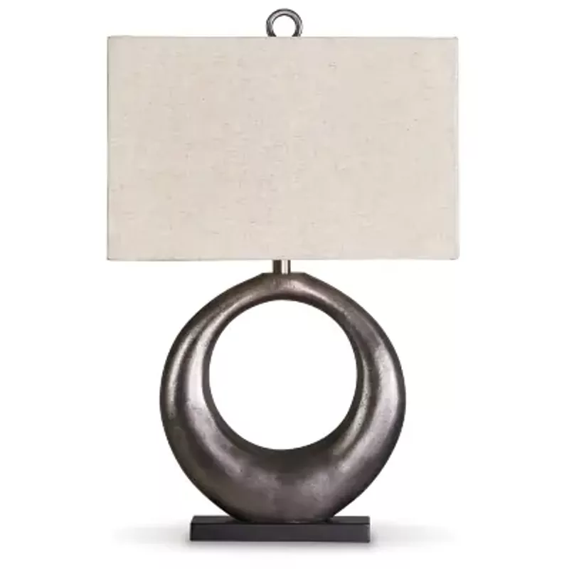 Antique Silver Finish Saria Metal Table Lamp (1/CN)