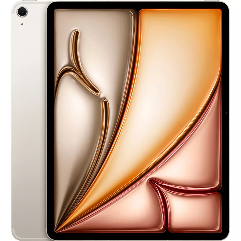 Apple - 13-inch iPad Air M2 chip Wi-Fi + Cellular 256GB - Starlight (Unlocked)