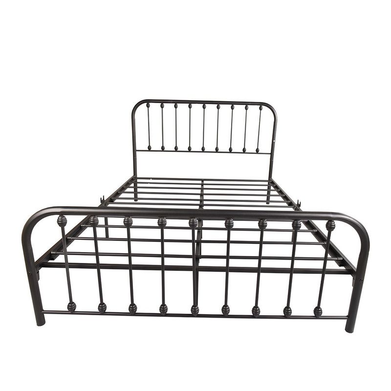 Alazyhome Sturdy Platform Metal Bed Frame, Easy Assembly - Queen - White