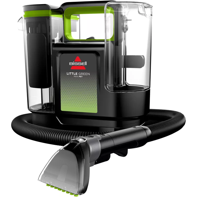 Bissell Little Green Max Pet Handheld Deep Cleaner - Black with Cha Cha Lime Accents