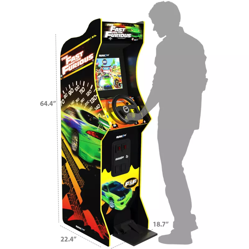 Arcade1Up - The Fast & The Furious Deluxe Arcade Game - Black