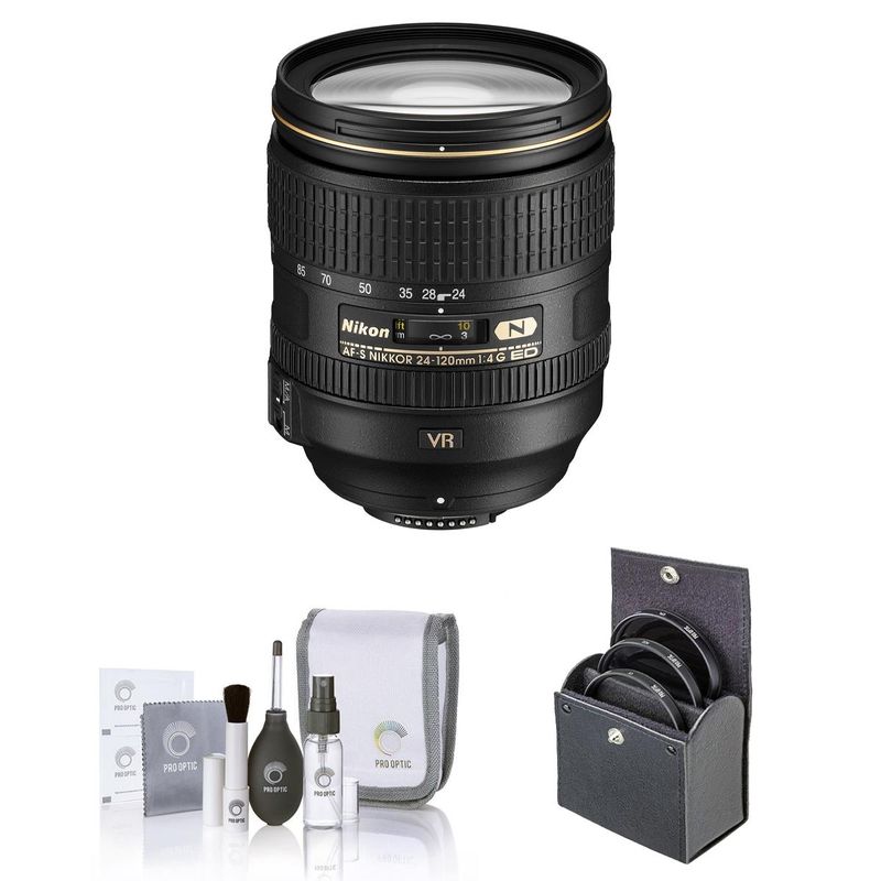 Nikon 24-120mm f/4G ED-IF AF-S NIKKOR VR Vibration Reduction NIKKOR Lens - U.S.A. Warranty Bundle with 77mm Multi Coated UV Slim...