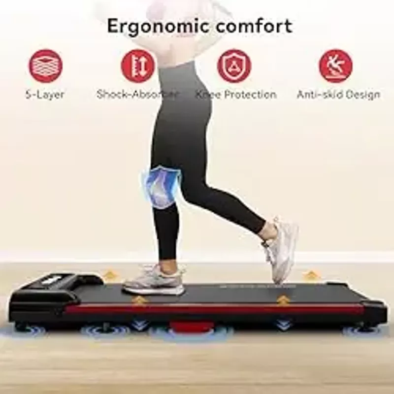 GTRACING Walking Pad Treadmill, Under Desk Treadmill for Home, Portable Treadmill with Remote Control, Jogging Machine 300 lbs Weight Capacity